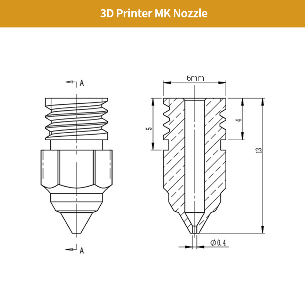 Creality MK Brass Nozzle