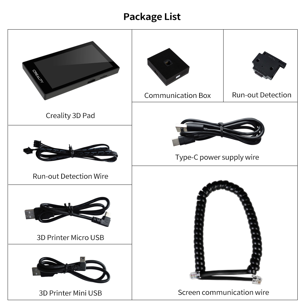 creality touch screen.  creality 3d pad for ender 3 v2 3d printer