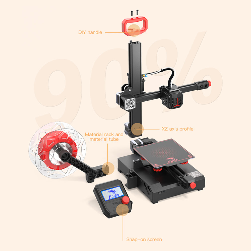 ender 2 pro 3d printer, mini 3d printer kit