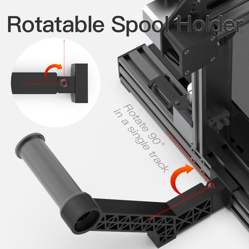 Details about   3D Filament Mount Rack Spool Holder  Printer Ender Wire Frame Tube Rack 
