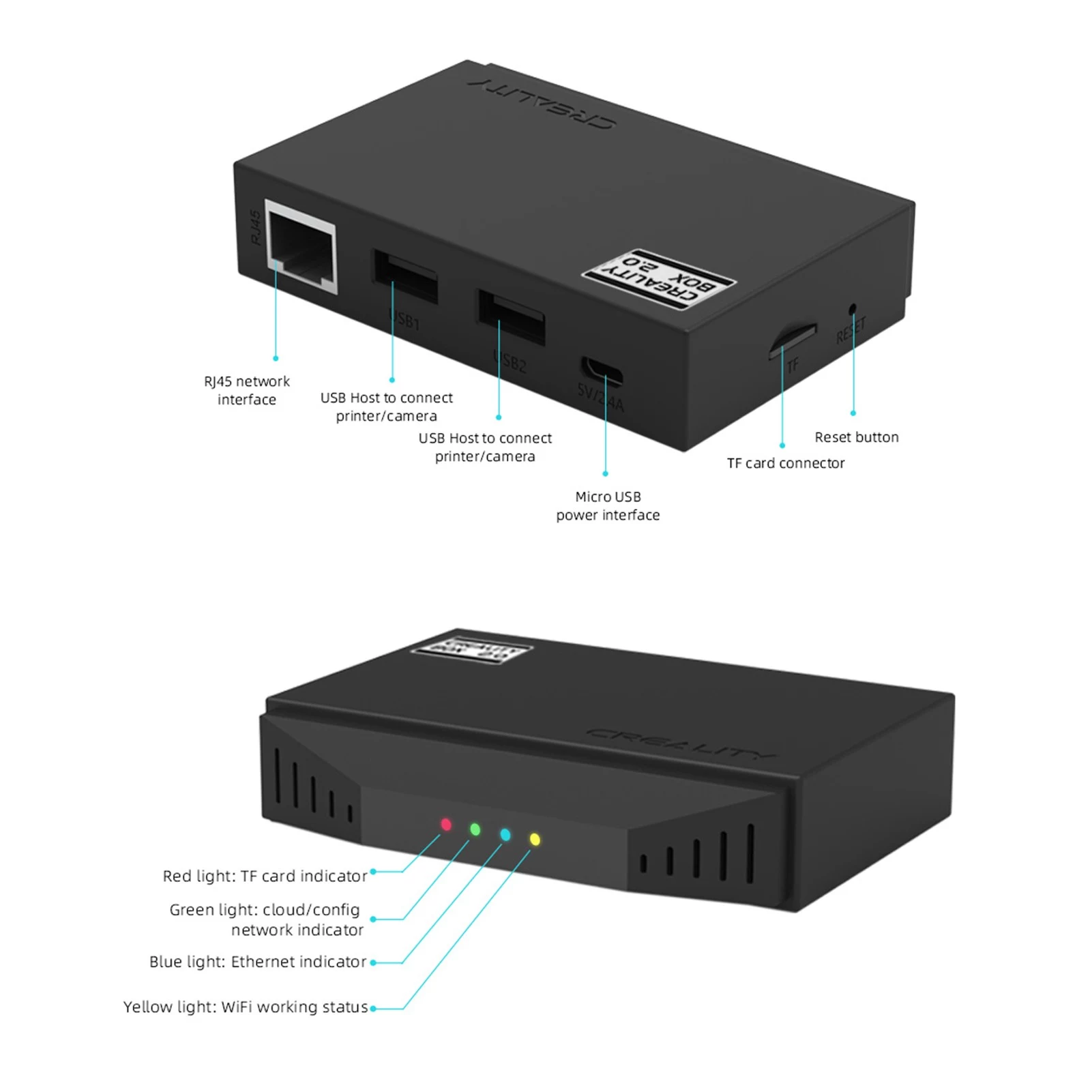 Creality Smart Kits (WIFIBOX 2.0): WiFi Box & HD Camera Kits