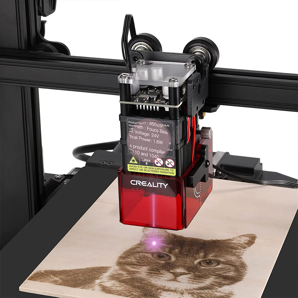 Ender-3 S1/S1 Pro/Plus Laser Engraver Kit, 24V/1.6W 3D Printer Engraving  Laser Modules