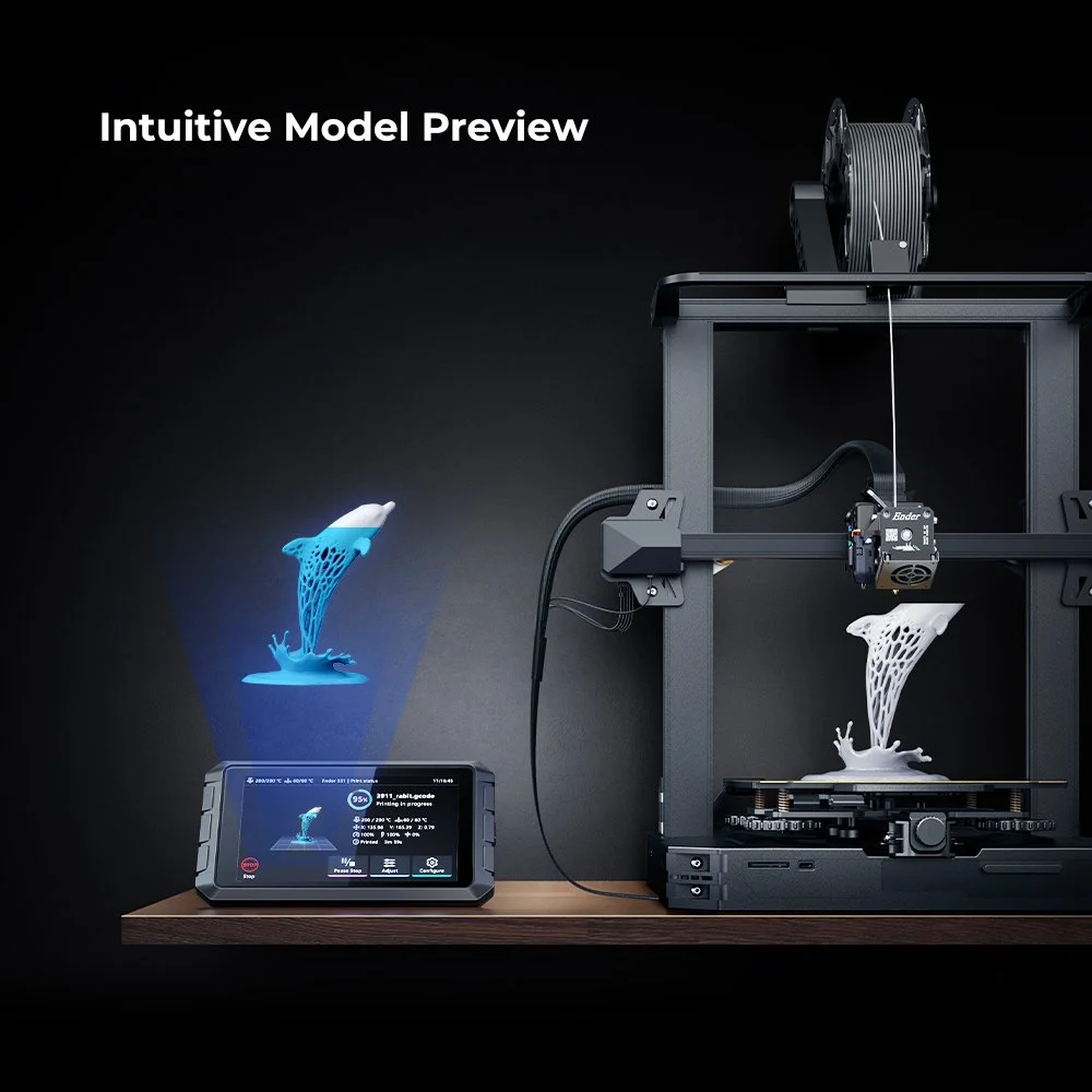 3D file Creality Ender 3 S1 Pro Better Cable Management System SE