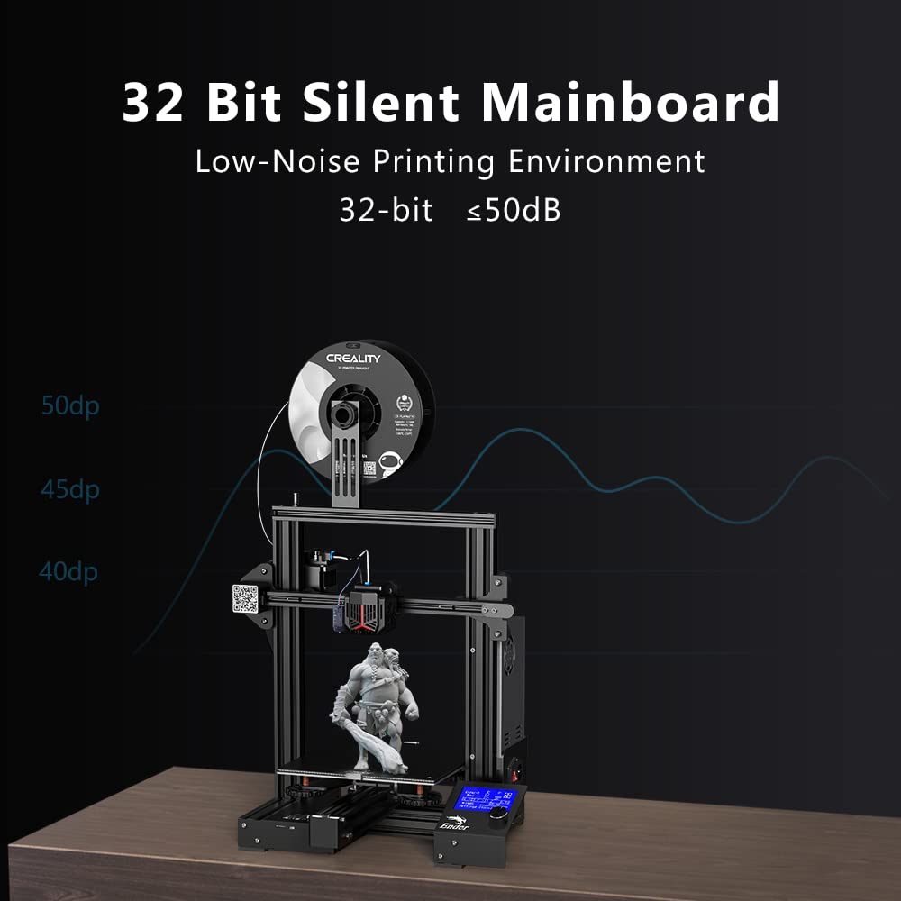 Official 3D Printer CREALITY Ender 3 v2 Neo New Upgrade Version with  CR-Touch Auto Leveling 95% Pre-Installed Resume Printing and Metal Extruder  New