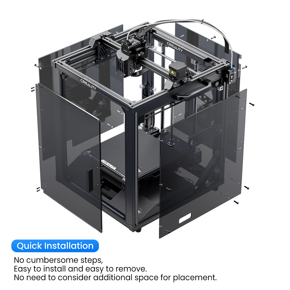 Buy 3D Printer Acrylic Enclosure For Ender-5S1 Supports High-Temp