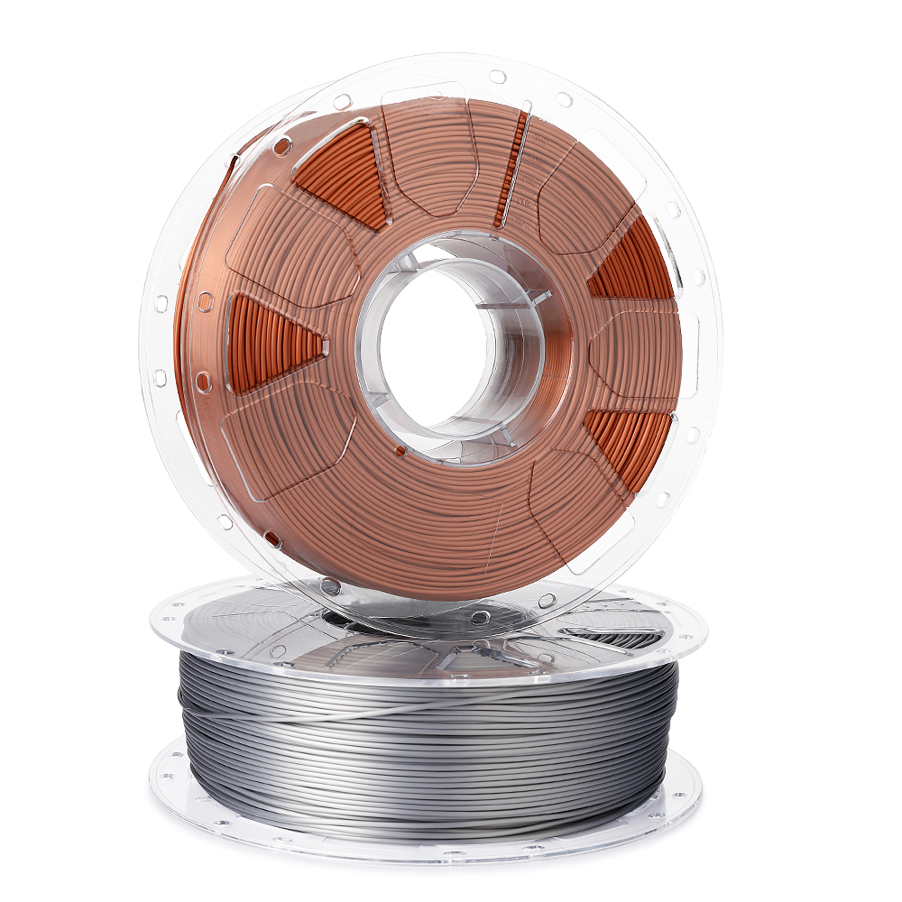 Filament PLA pour imprimante 3D, métallique, argent, soie, 1kg, 1,75mm,  argent brillant, très Gossy, nouveau Style de produits, meilleures ventes