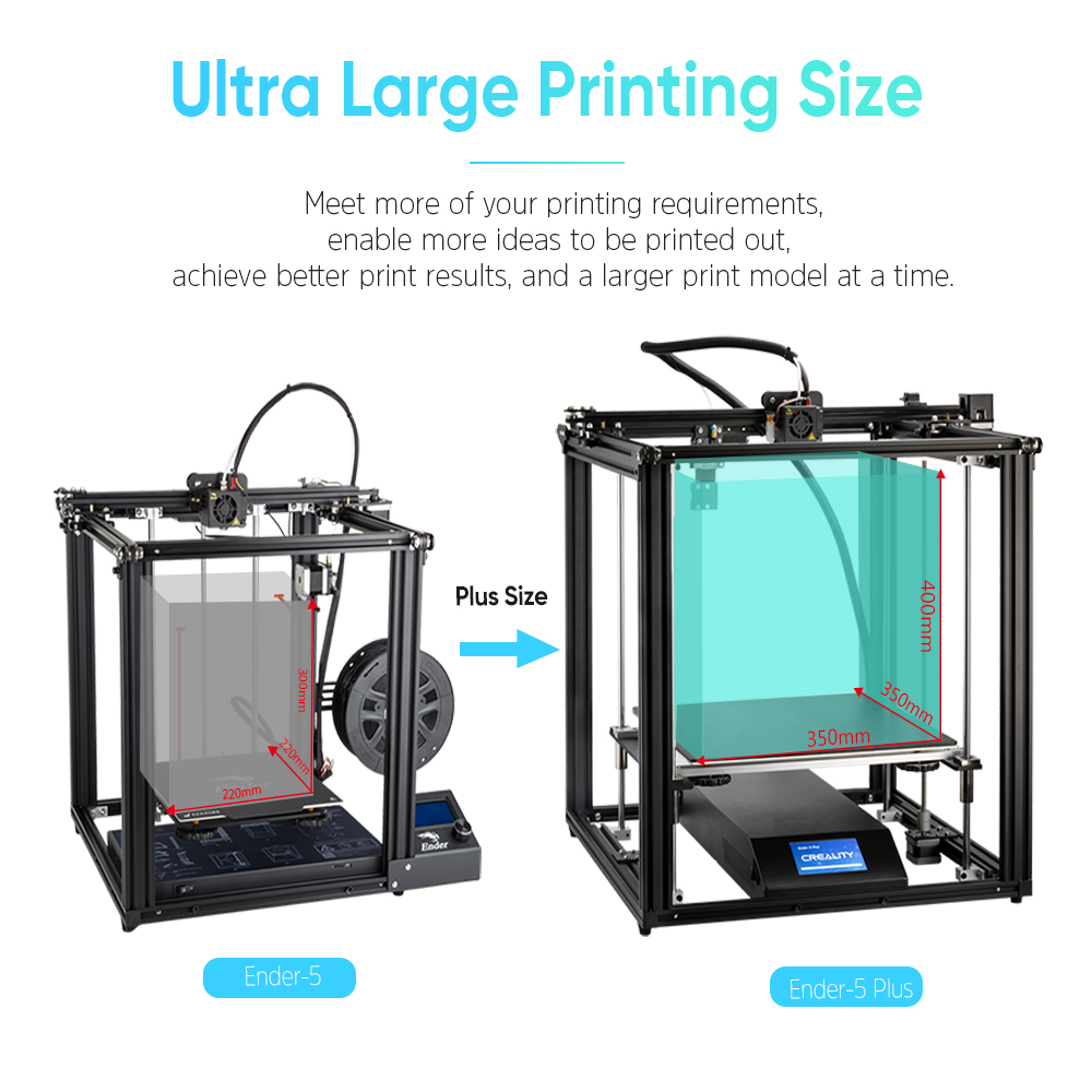 Large 3d printer ender 5 plus 