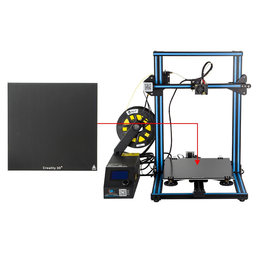 CCTREE 3D Printer Build Surface Tempered Glass Plate for CR10/CR-10S 310x310x4mm 