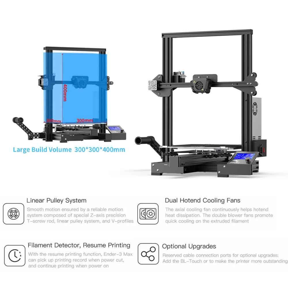 Creality Ender 3 Max | Upgraded Ender 3 3D Printer | 300*300*400MM
