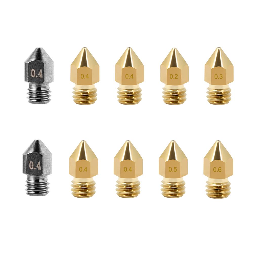 Compatible with Creality CR-10 Ender 3 24PCS MK8 Nozzle with Excellent Heat Conductivity 0.4 mm 3D Printer Extruder Nozzles 3pro,Prusa i3 etc 5 Ender 3 v2