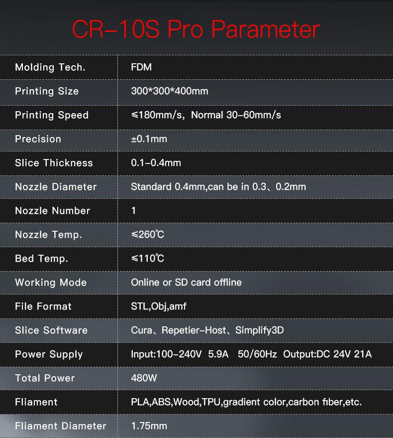 Official Creality CR-10S Pro 3D Printer