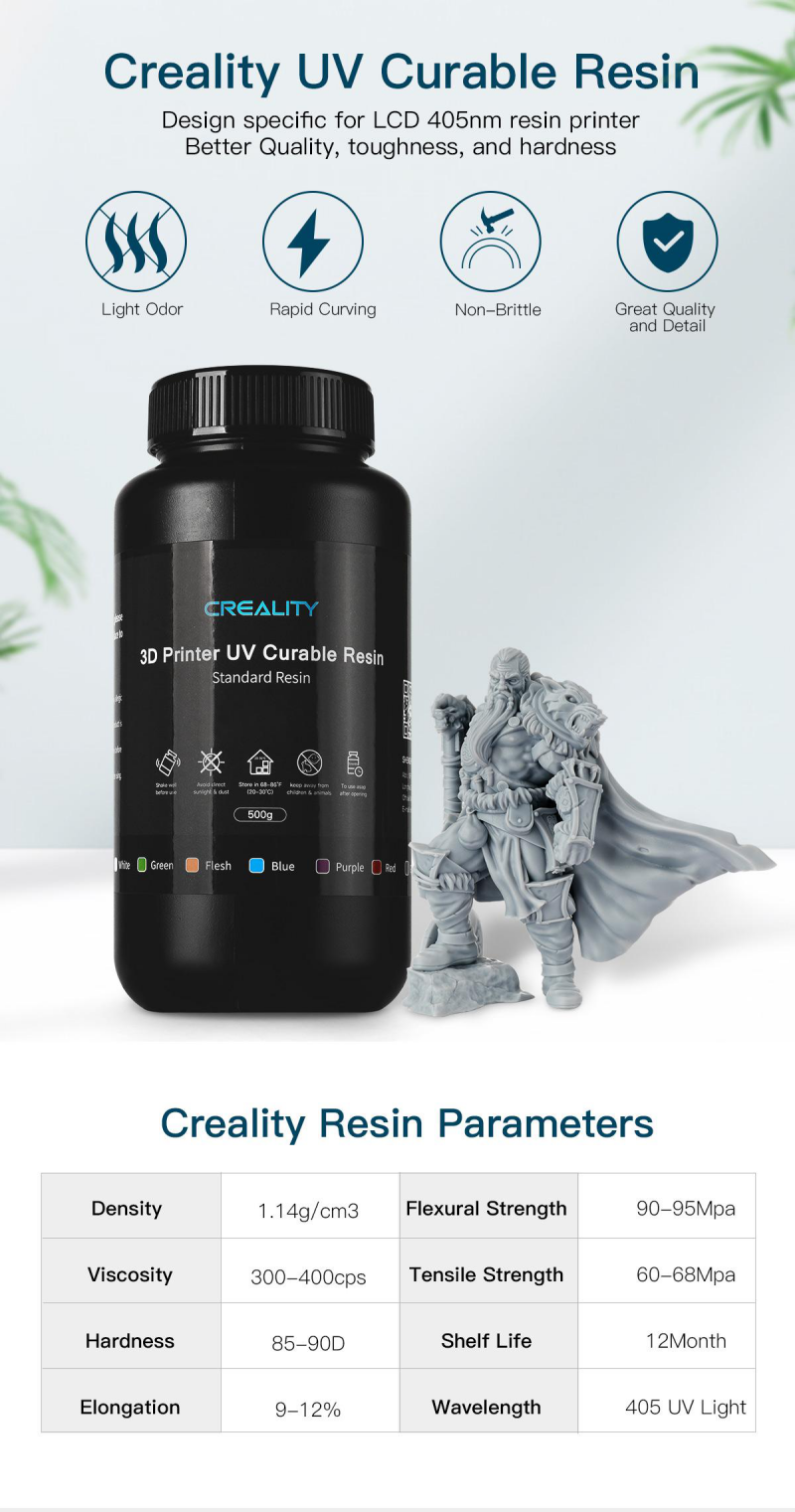Original CRELITY 3D SL1 Resin Curing 405nm UV Resin Light Curing