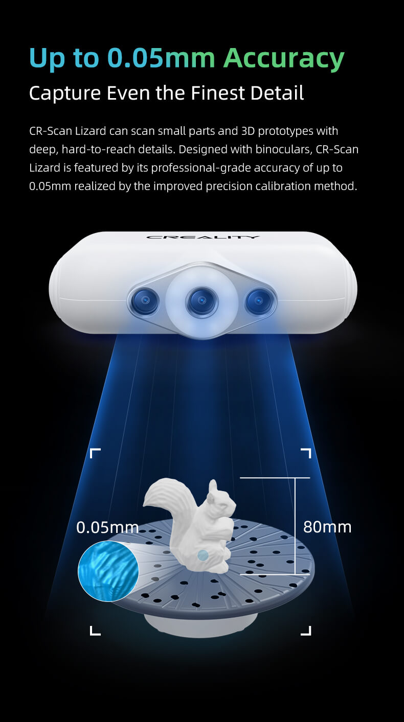 creality CR-Scan Lizard 3d scanner, creality 3d scanner kit