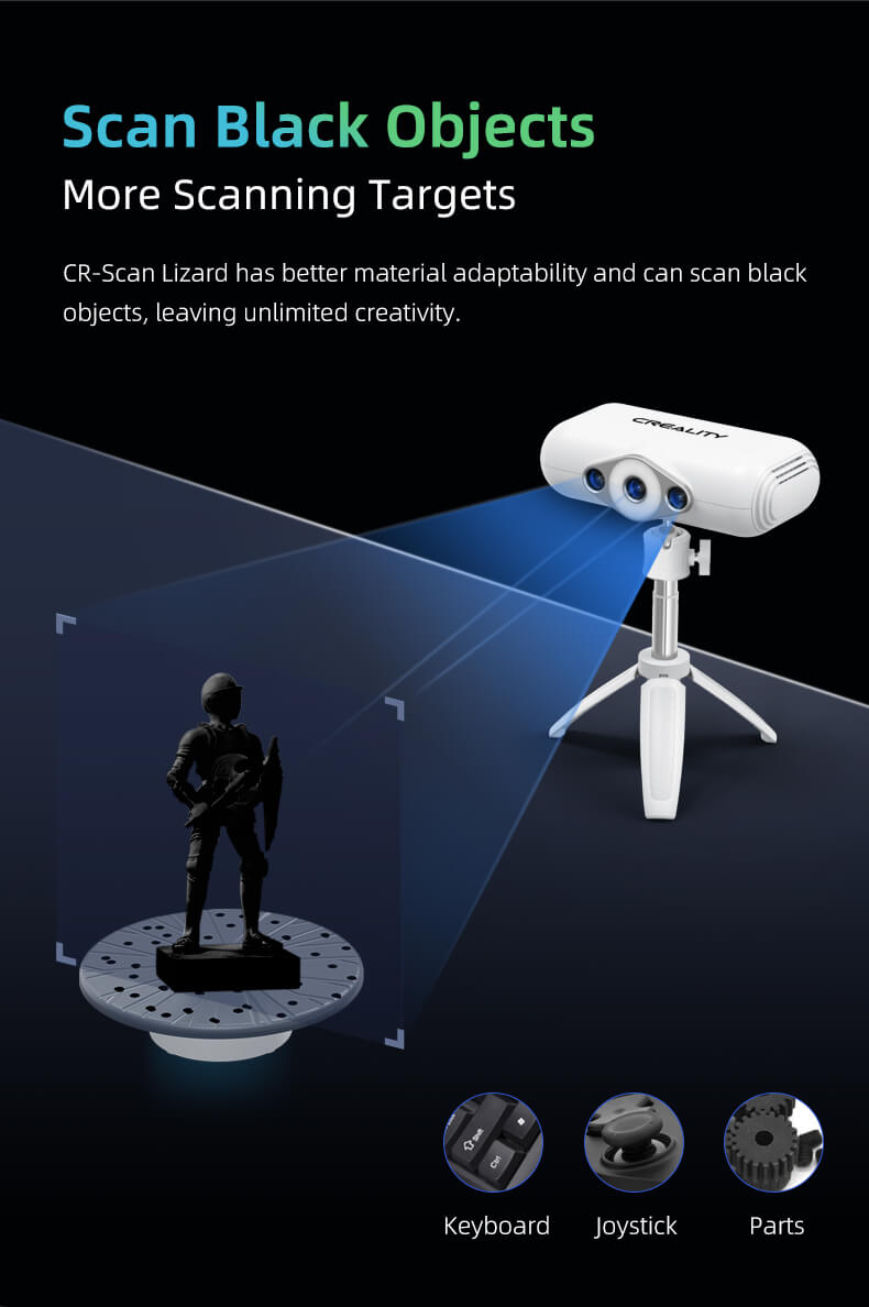 creality CR-Scan Lizard 3d scanner, creality 3d scanner kit