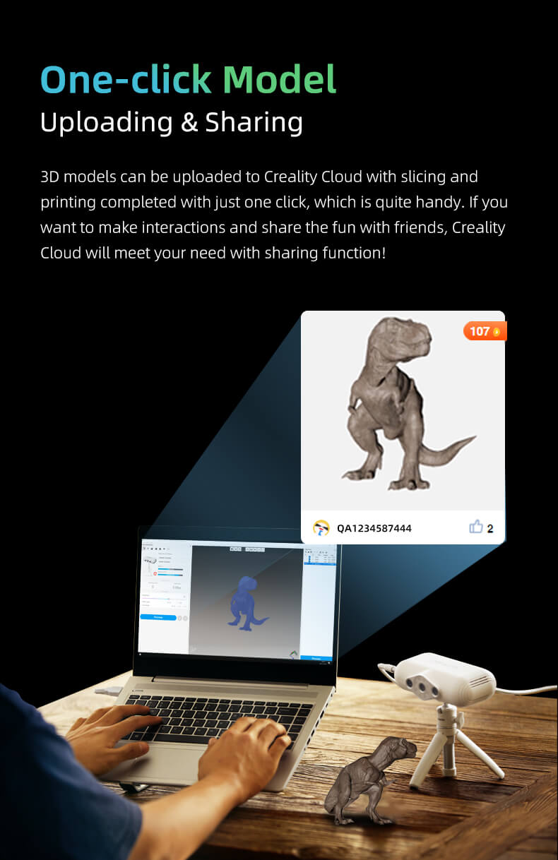 creality CR-Scan Lizard 3d scanner, creality 3d scanner kit