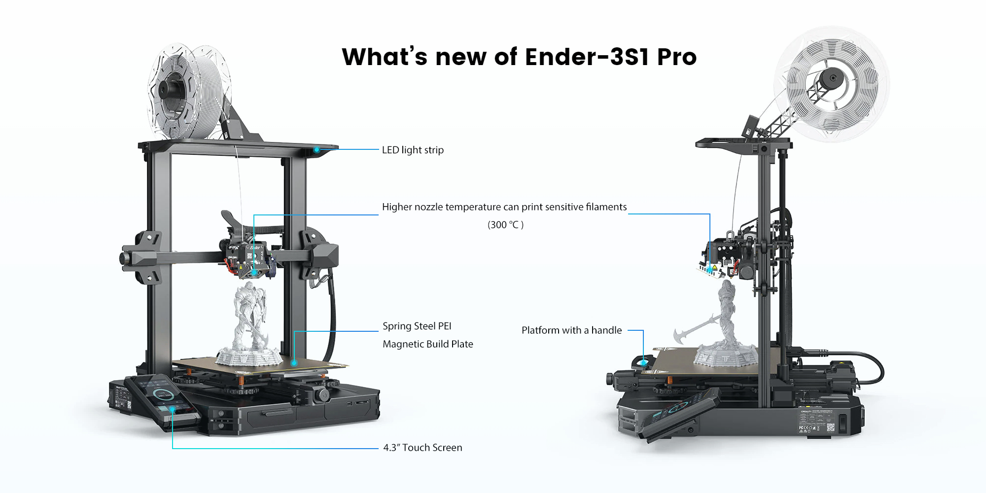 Creality Ender-3S1 Pro Sprite Direct Drive | CR Touch Auto Level 