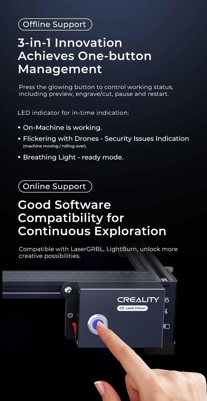 creality cr laser falcon machine