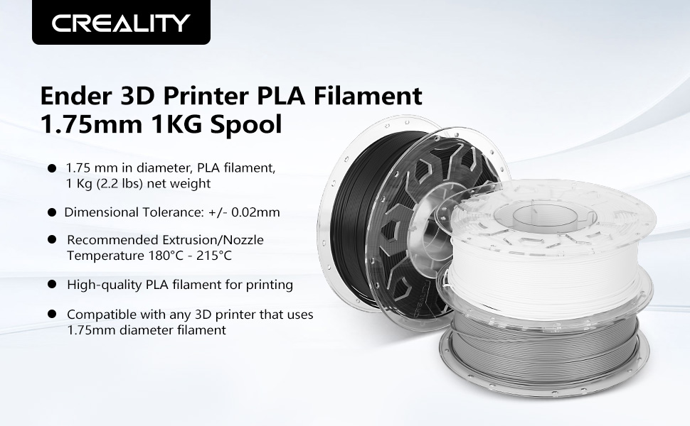 Creality 3D Printing Filament, 1.75mm Filament For Ender Series 3D Printer