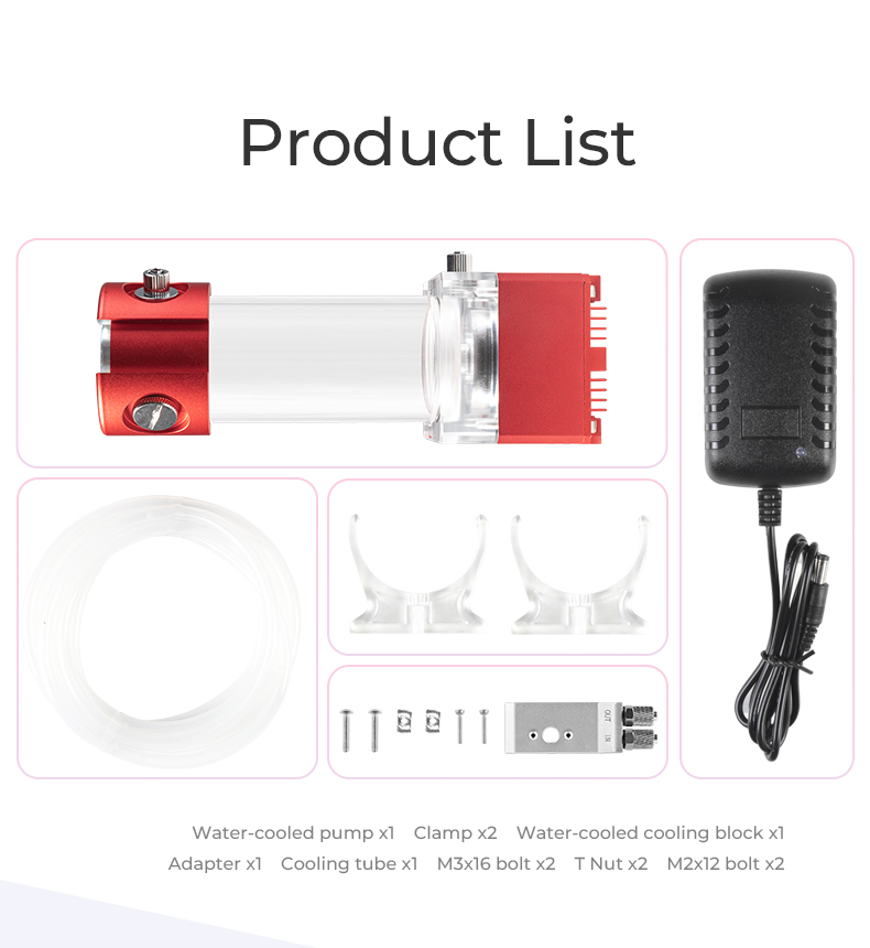Water Cooling Kit For Ender-3S1/PRO/PLUS/CR-10Smart Pro