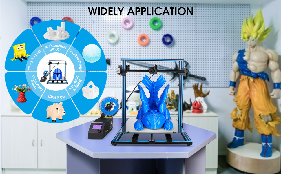 offcial creality cr 10s5 3d printer with cr touch abl