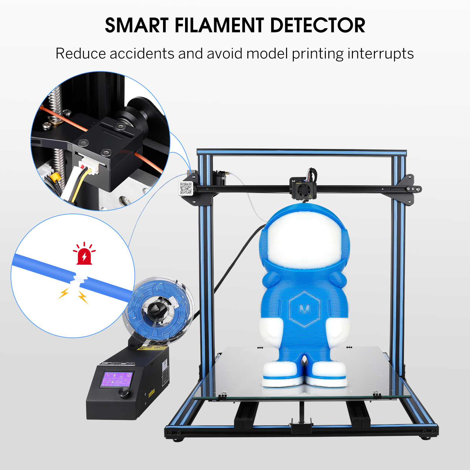 offcial creality cr 10s5 3d printer with cr touch abl