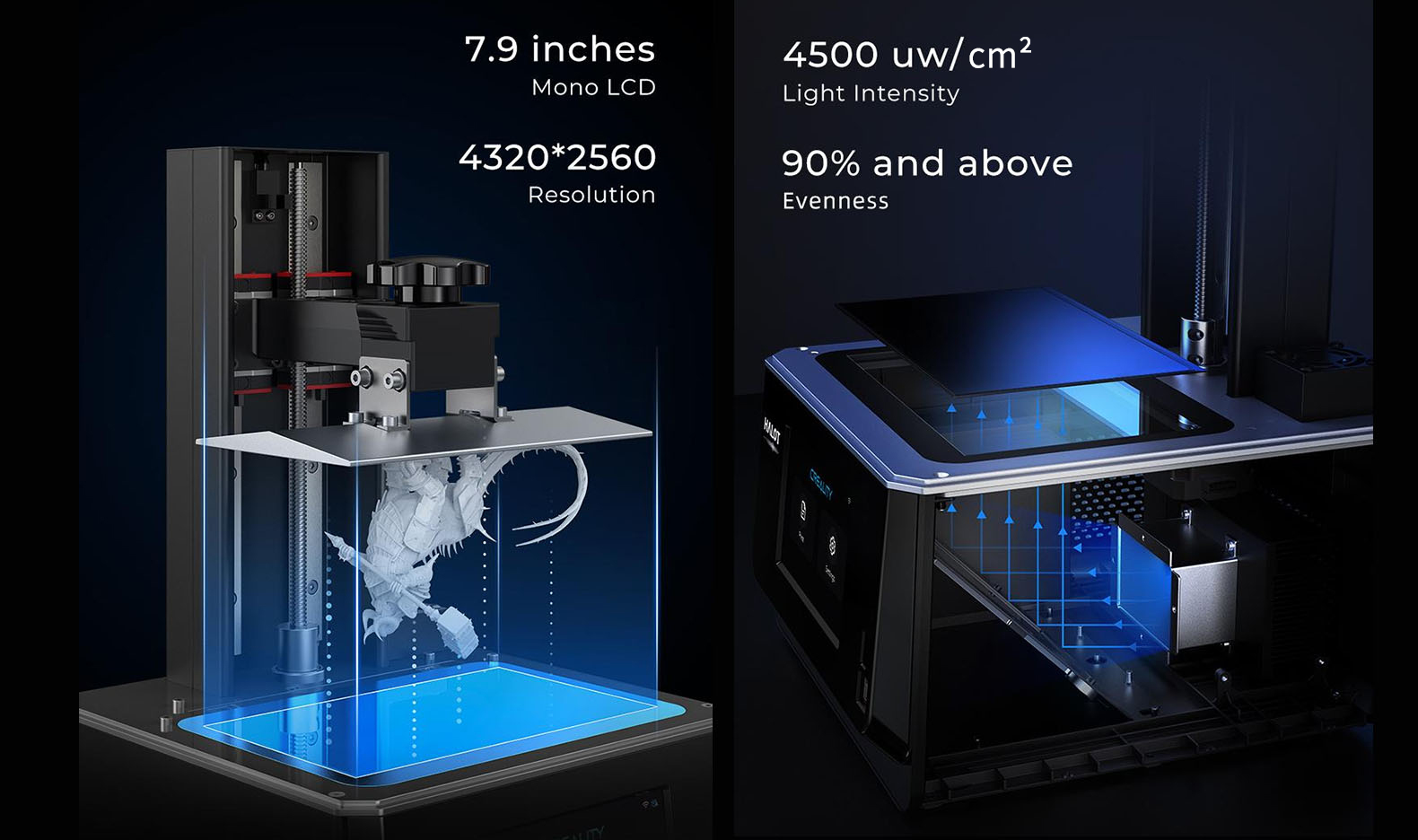 Creality Halot One Plus | 4K LCD Resin Printer | Lychee/Chitubox