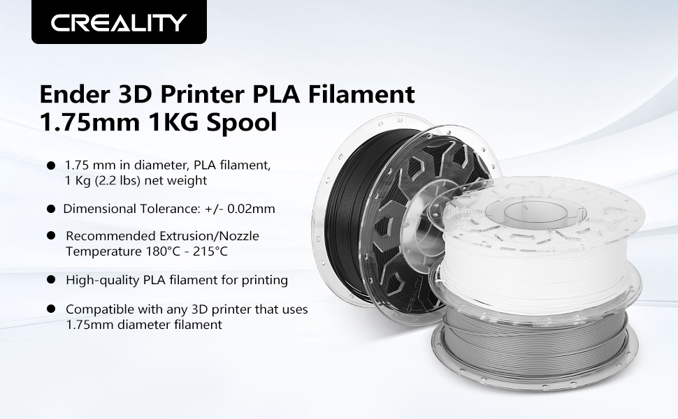 creality pla filament, 3d printing filament for ender 3d printer