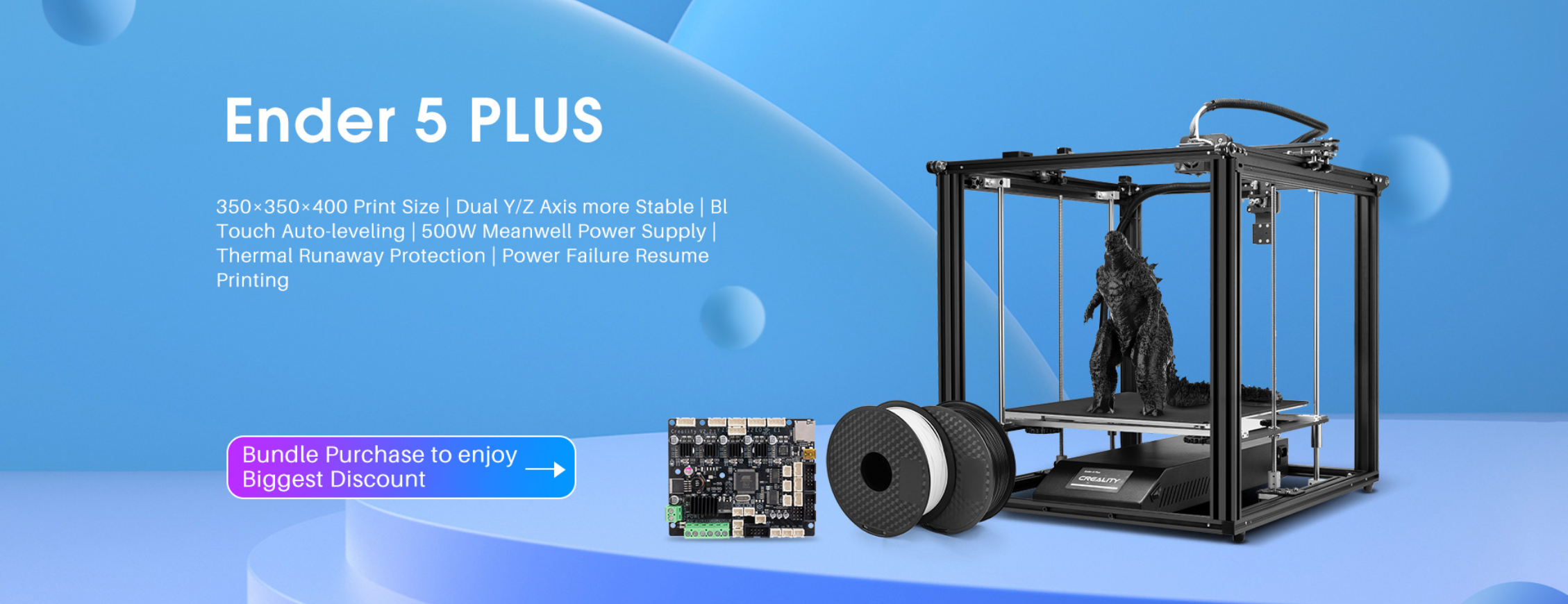 ender 5 plus 3d printer bundles