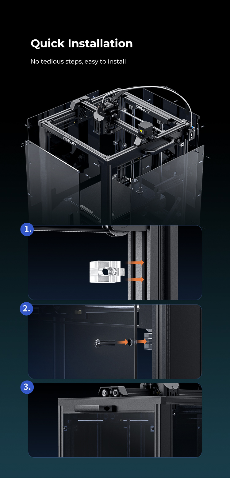 3D Printer Enclosure, Acrylic enclosure for ender 5s1 3d printer