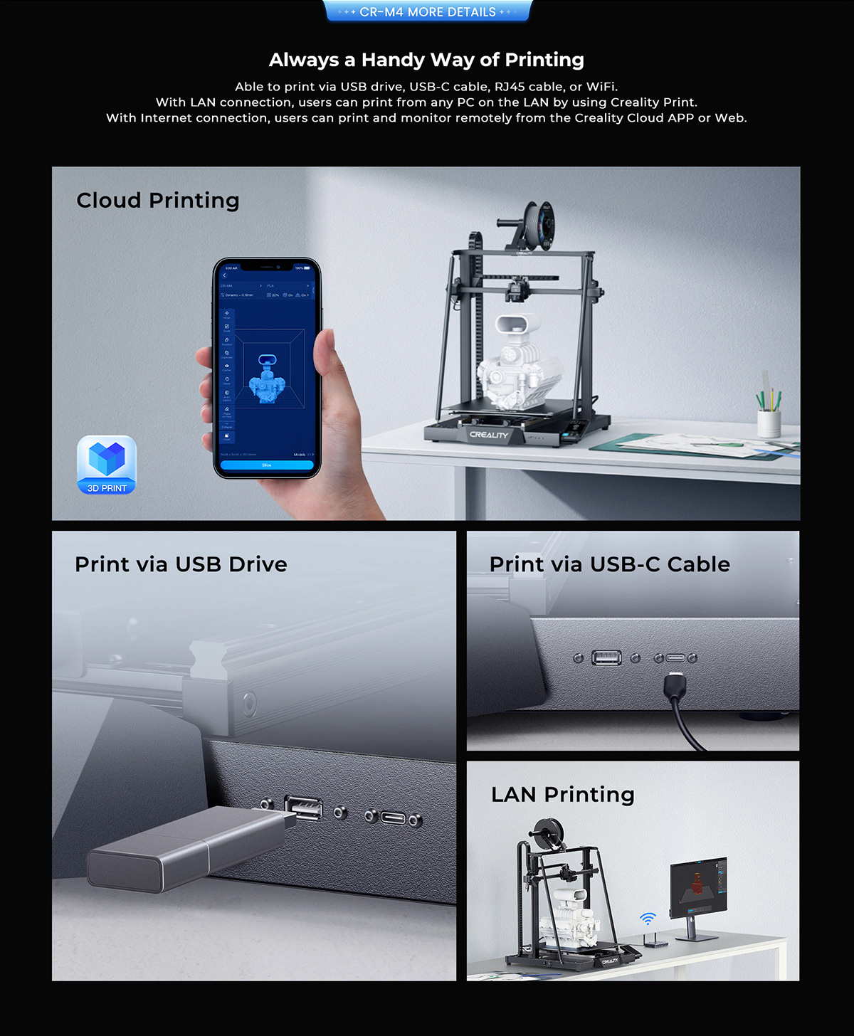 creality cr-m4 large format 3D Printer