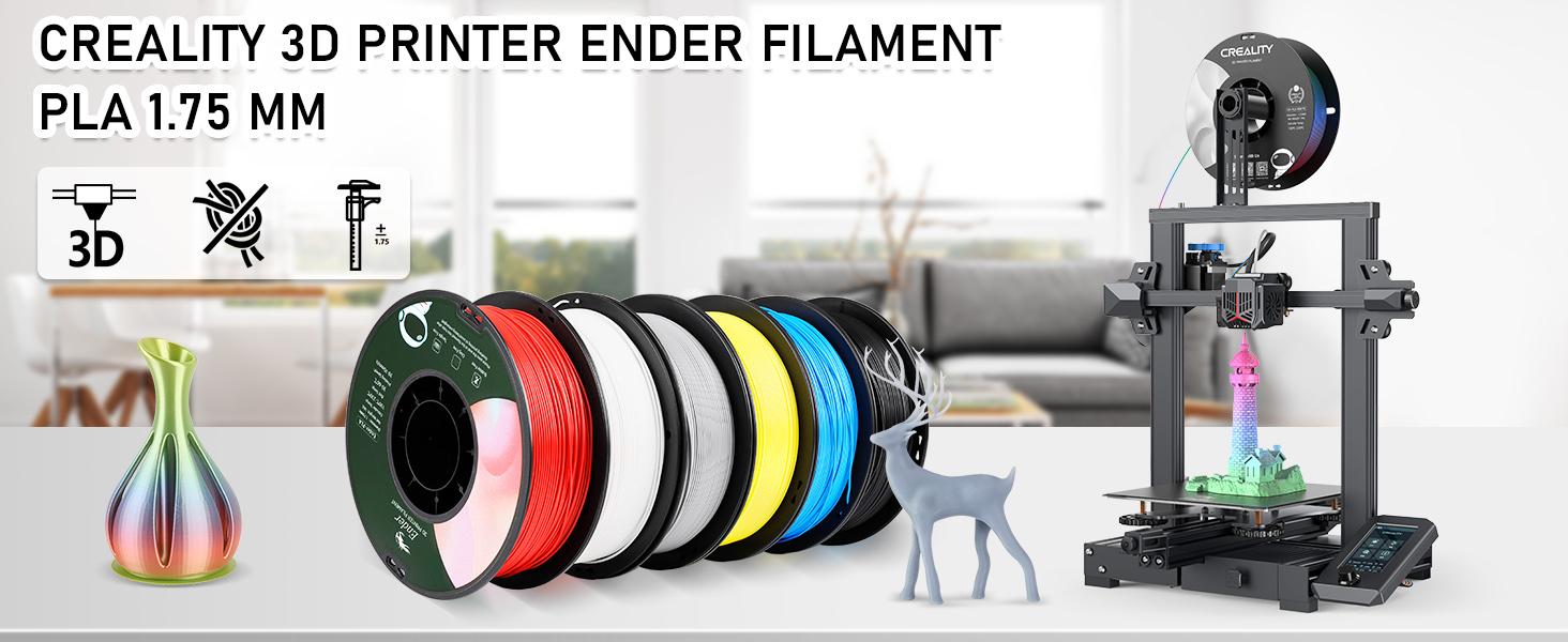 creality ender series pla filament, 3d printing filament for creality 3d printer