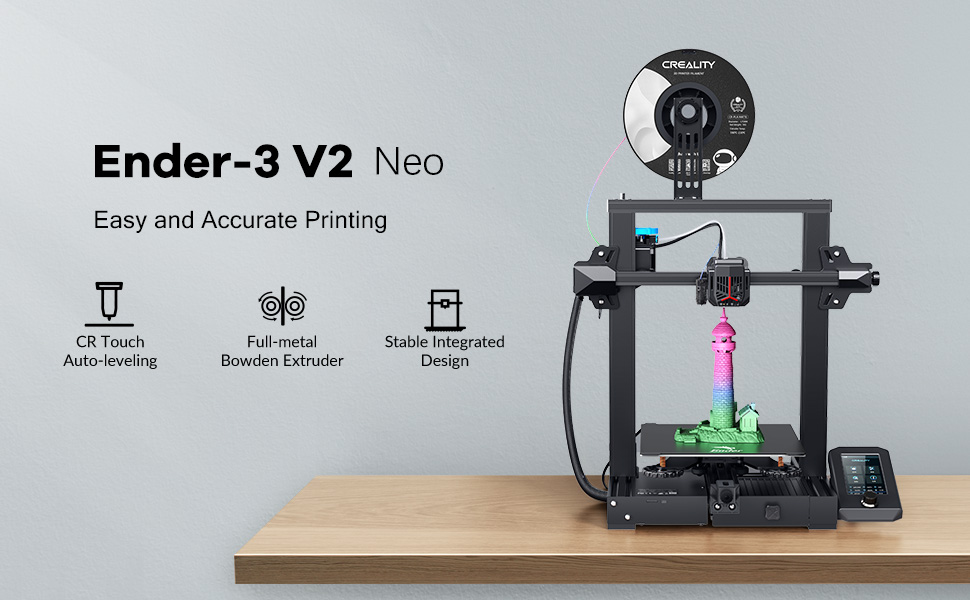 Ender 3V2 Neo 3D Printer 2KG PLA Filament Upgraded Ender 3V2 Bundles