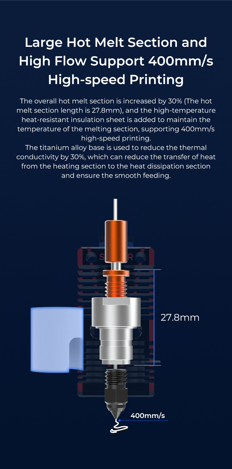 Creality Spider Hotend, high-temp hotend kit. ender 3 upgraded hotend kits