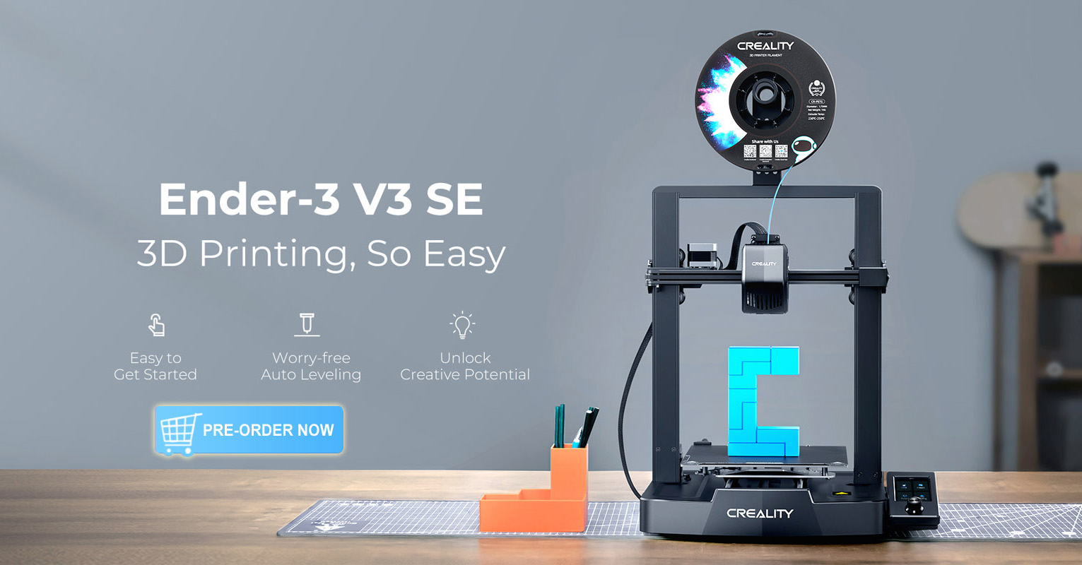 Creality Ender 3 V3 SE 3D Printer and 3D Printer PLA Filament 1.75