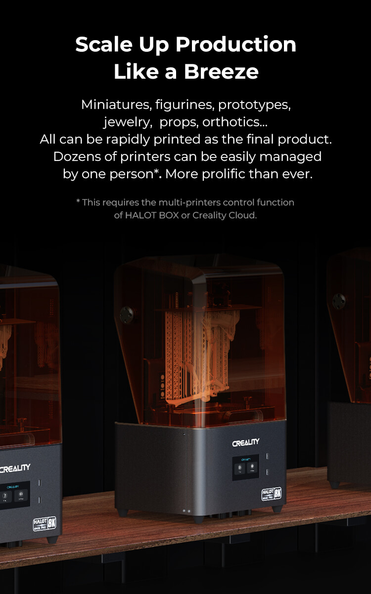 halot mage pro, creality resin 3d printer, hyper fast speed 3d printing