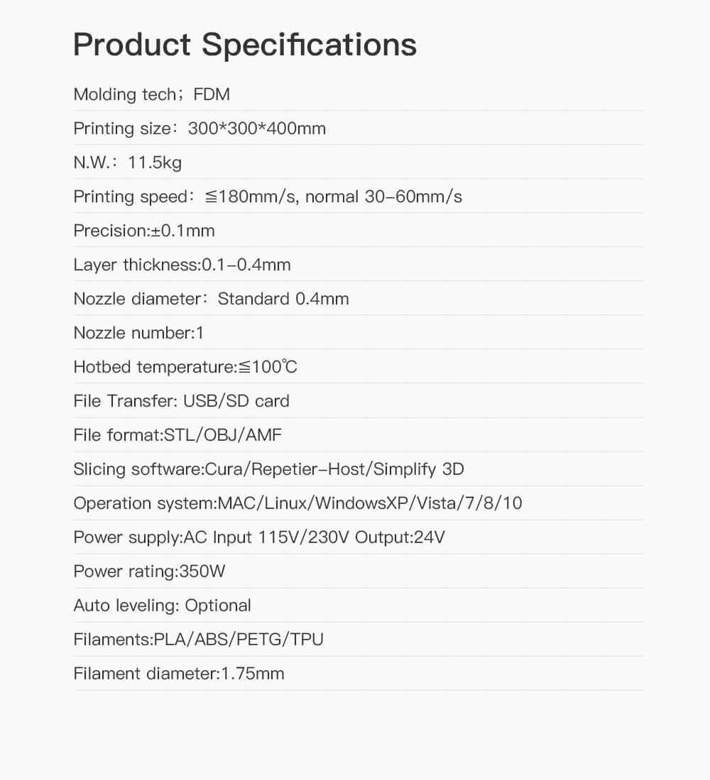 creality cr series 3d printer