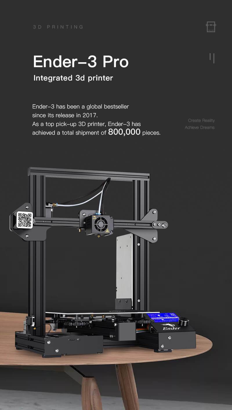 Imprimante 3D officielle Creality Ender 3 Pro avec Mauritius