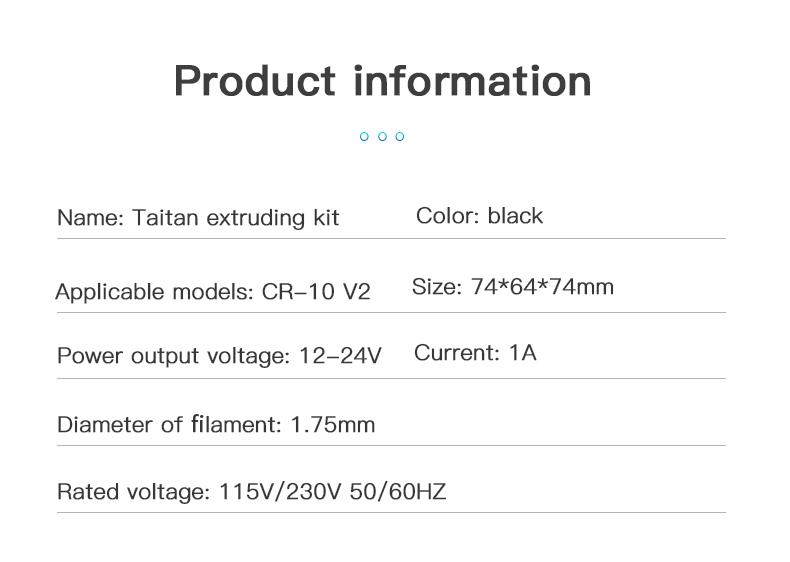 Titan Extruder Kits Creality 3D Printer Titan Extruder Kits Creality 3D Printer