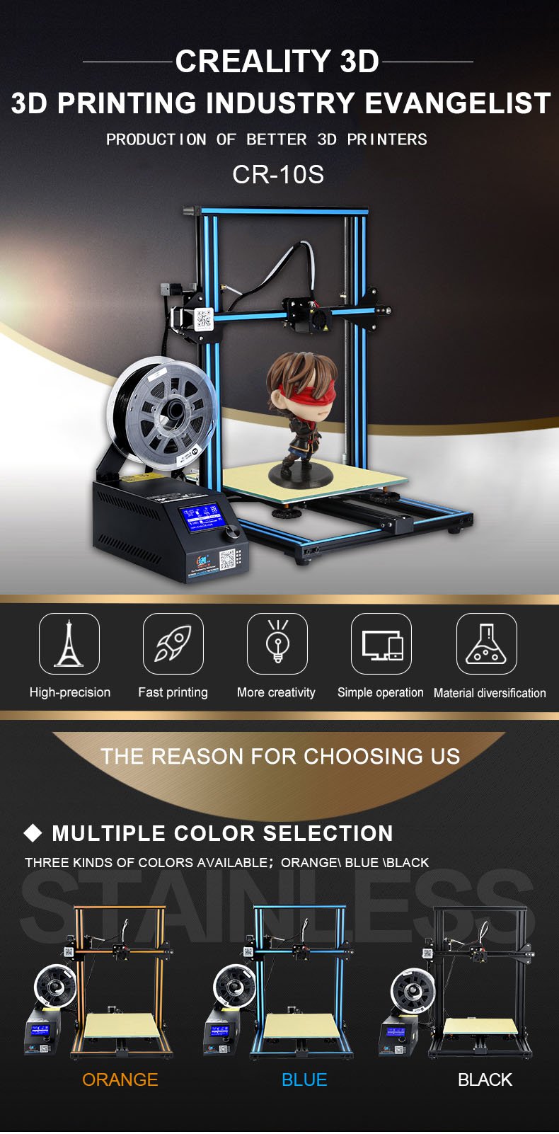 Creality CR-10S 3D Printer