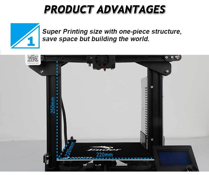 Official Creality Ender 3 3D Printer Fully Open Source with Resume Printing  All Metal Frame FDM DIY Printers with Creality 3D Official 1 Pack of 2