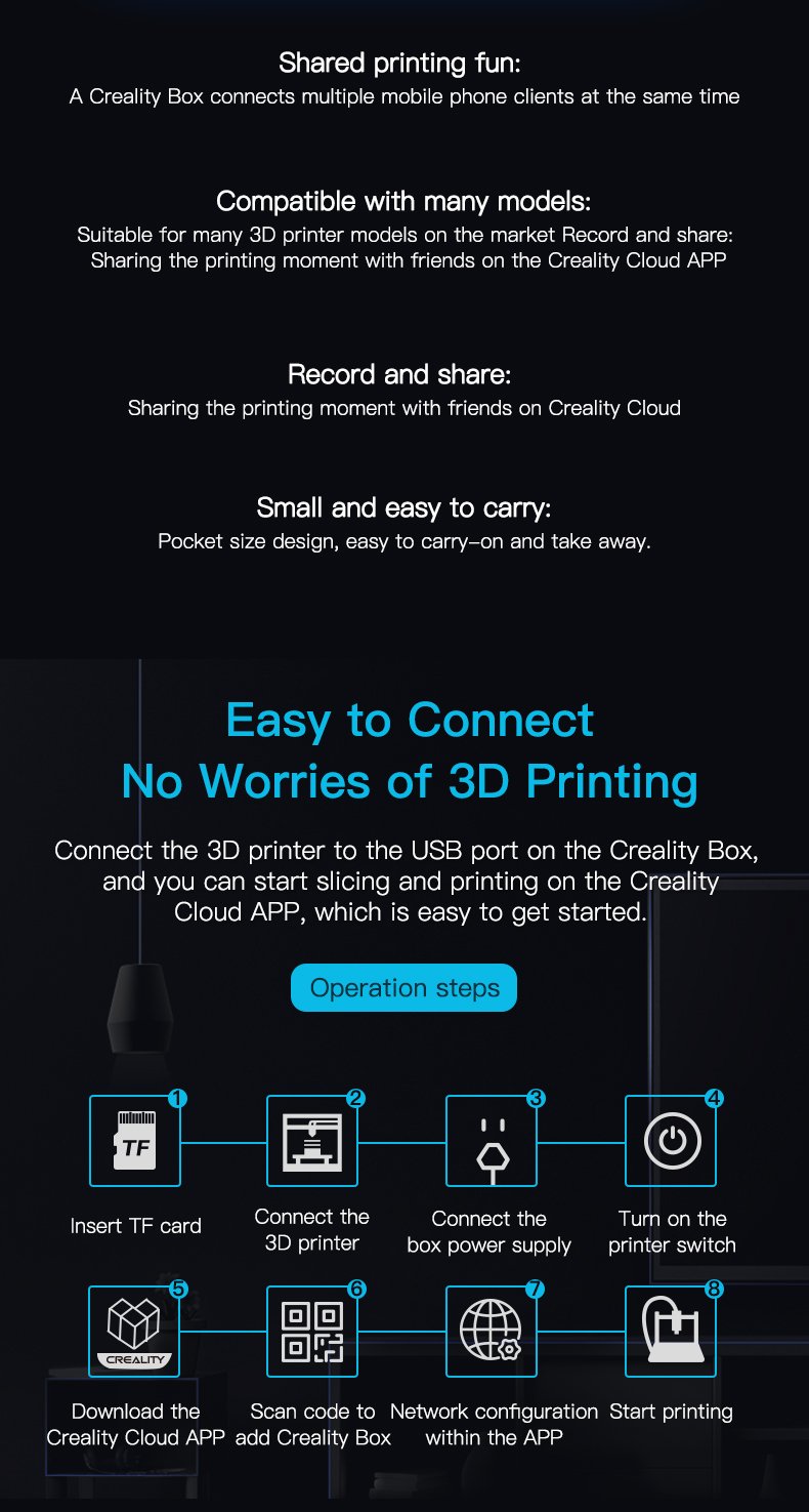 Wi-Fi Cloud Box Creality 3D Printer